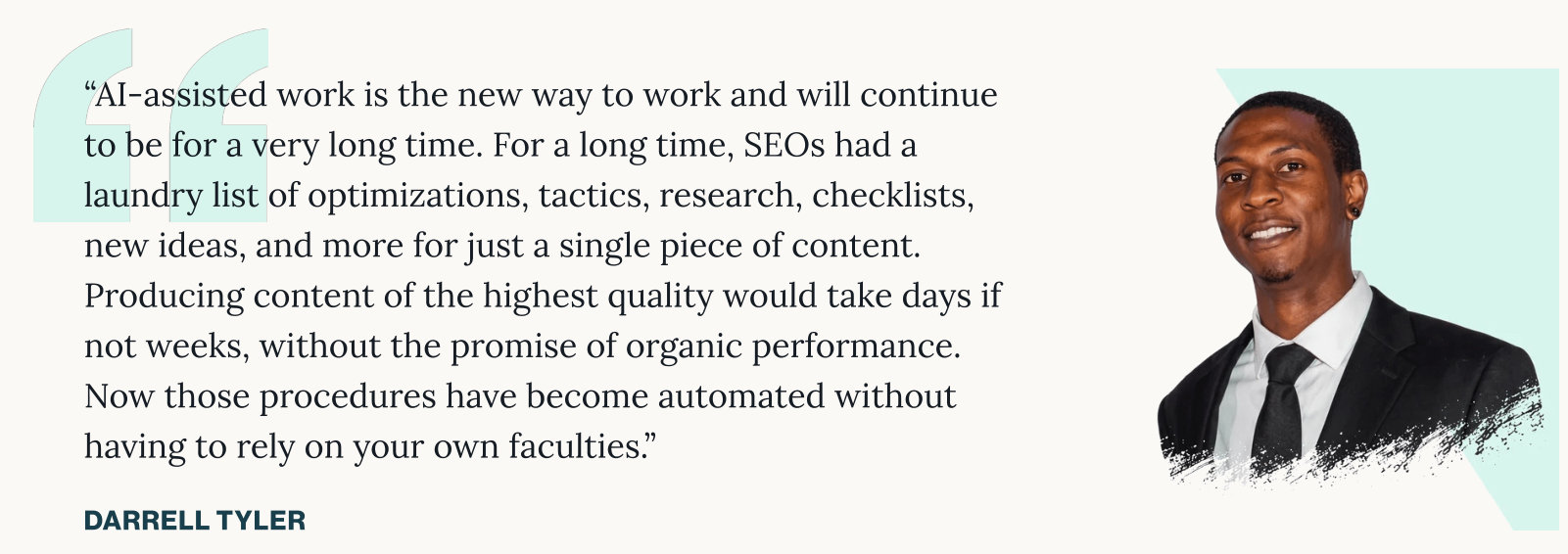 Quote from Darrell Tyler in State of Search 2027: What to Stop, Measure & Fund